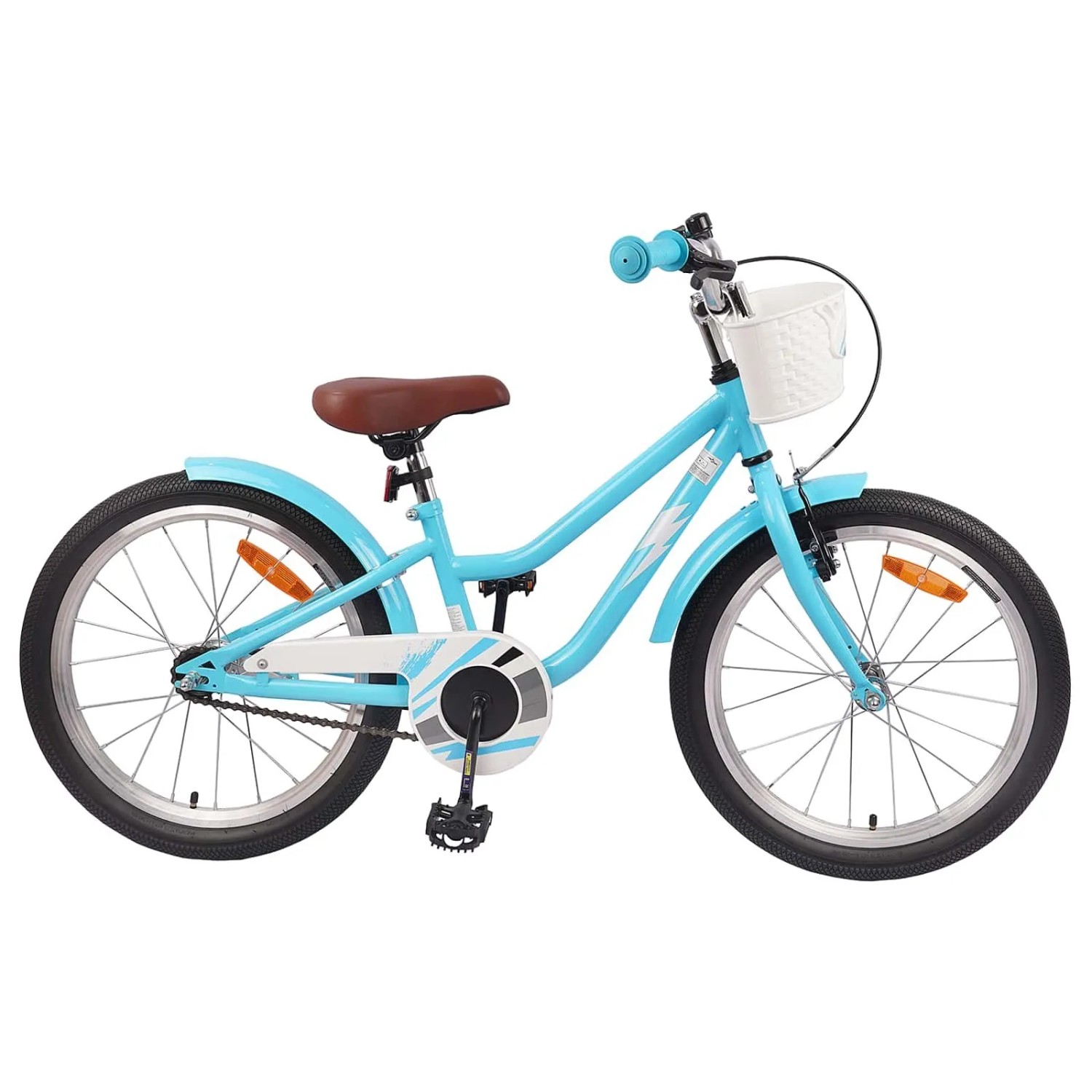vidaXL Kinderfahrrad 18 Zoll für 5-7 Jahre Alt Himmelblau 42009580
