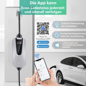 Junsun EV Ladegerät 22kw 6m Cable Smart App Type 2 3-phasig 6-32A