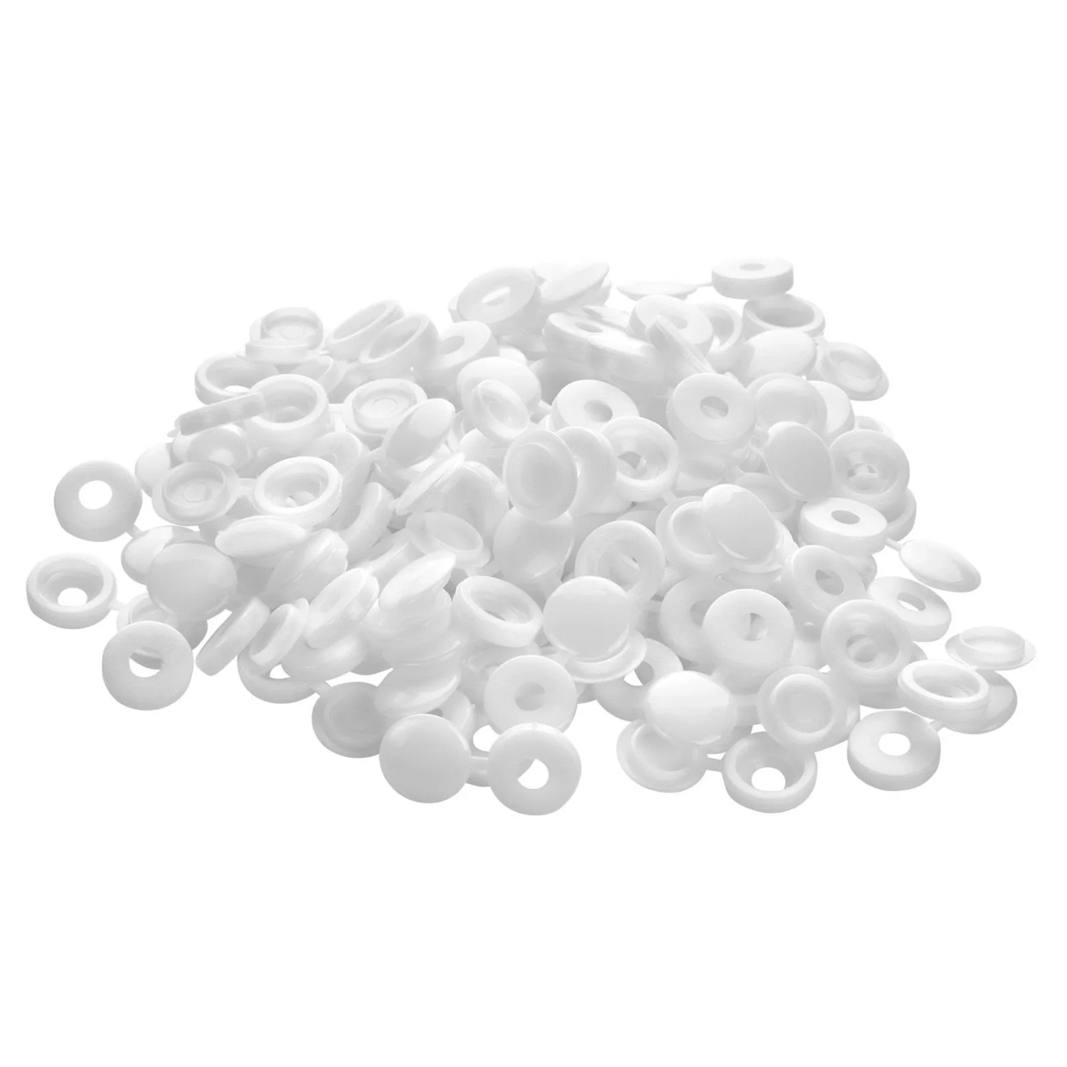 SOTECH 200 Stück Abdeckkappen Ø13,3 mm Weiß für Schrauben Bis Ø8,5 mm Kopfdurchmesser