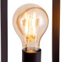 Schwarze Näve Tischleuchte Faro aus Metall, 28,5 cm hoch, mit E27 Fassung. Design-Tischlampe.