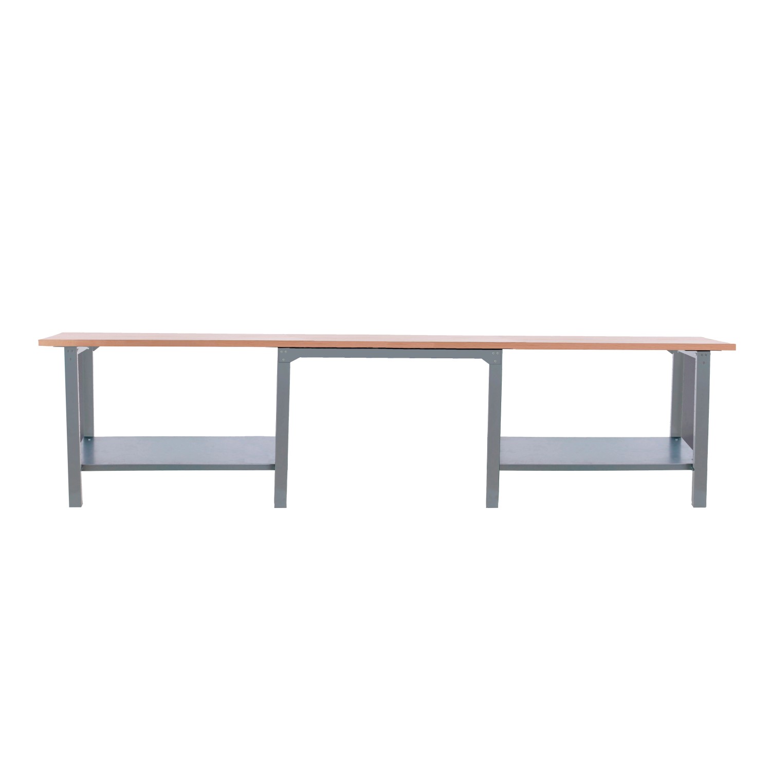 PROREGAL Werkbank BUFFALO WOOD HxBxT 86,5x300x75cm Traglast 1000kg Grau günstig online kaufen