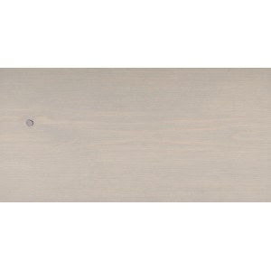 Holzschutz Öl-Lasur Perlgrau auf Holz, seidenmatte Oberfläche.
