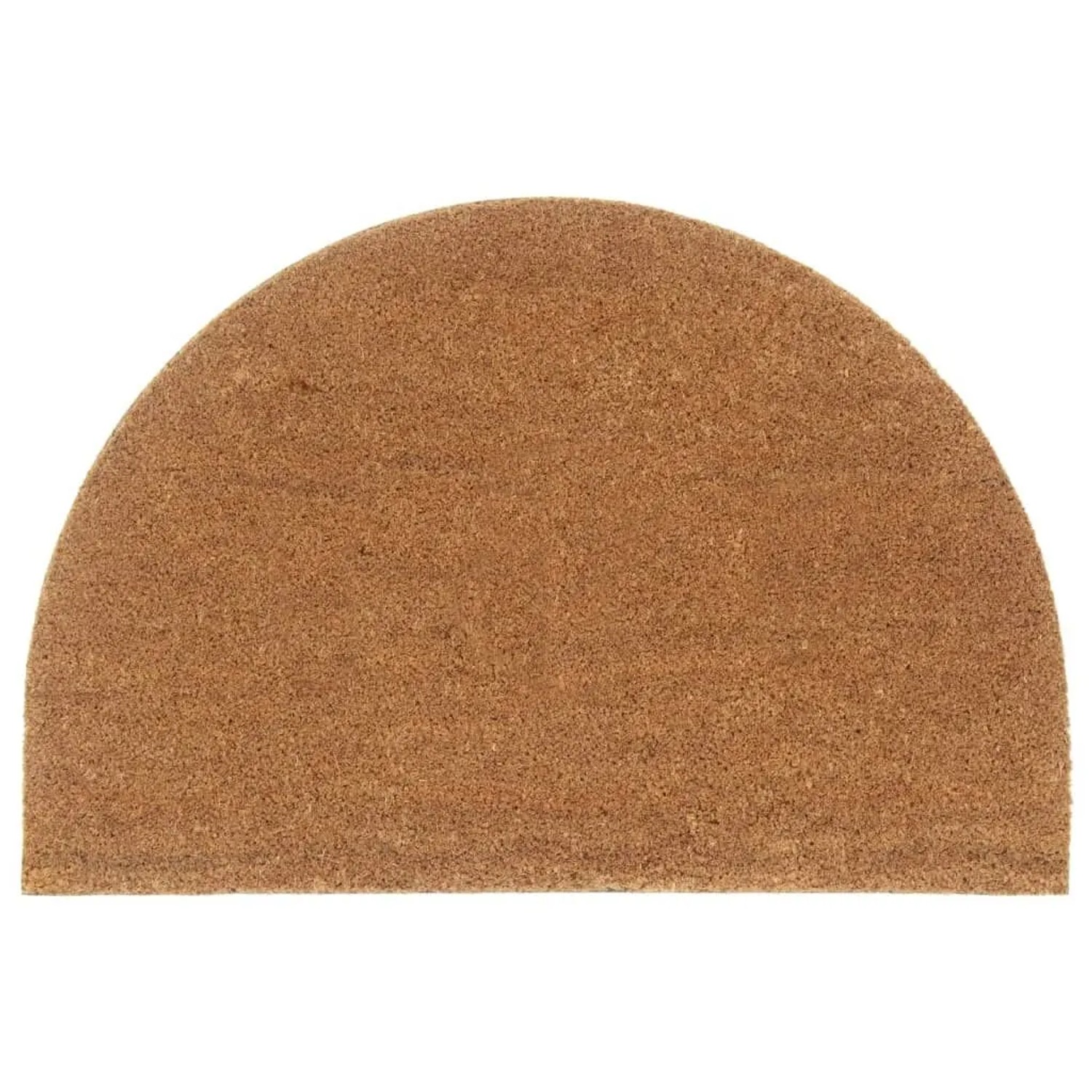 vidaXL Fußmatte Natur Halbrund 60x90 cm Kokosfaser Getuftet 155603 günstig online kaufen