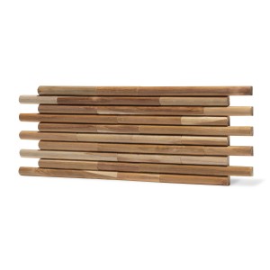 Rebel of Styles Holzverblender UltraWood Teak Round, braune Wandverkleidung aus Teakholz für den Innenbereich.