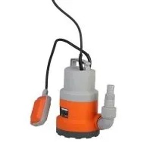 FUXTEC Tauchpumpe FX-TP1250, orange-grau, mit Schwimmschalter. Schmutzwasserpumpe für Teich & Garten.