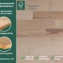 Detailansicht der Buchenholz-Arbeitsplatte der Ondis24 Werkbank Karsten, robust und langlebig.