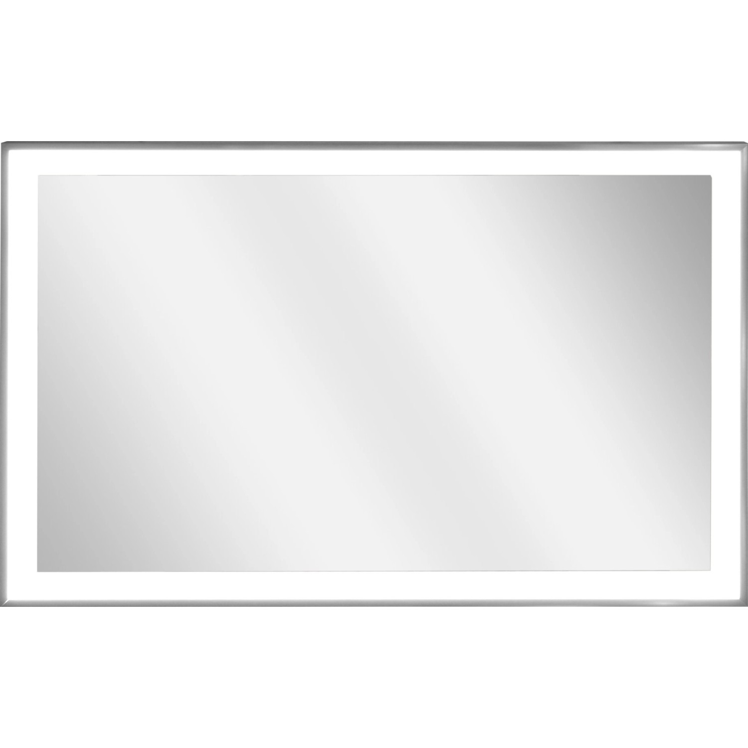 Vasner Spiegel-Infrarotheizung Zipris S LED 700 W mit Licht und Titan-Rahmen