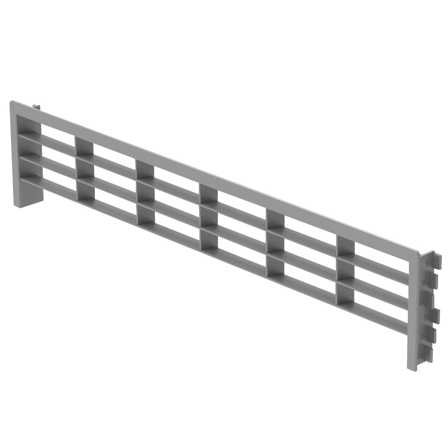 SOTECH Lüftungsgitter für Sockel 396 x 83 mm Grau günstig online kaufen