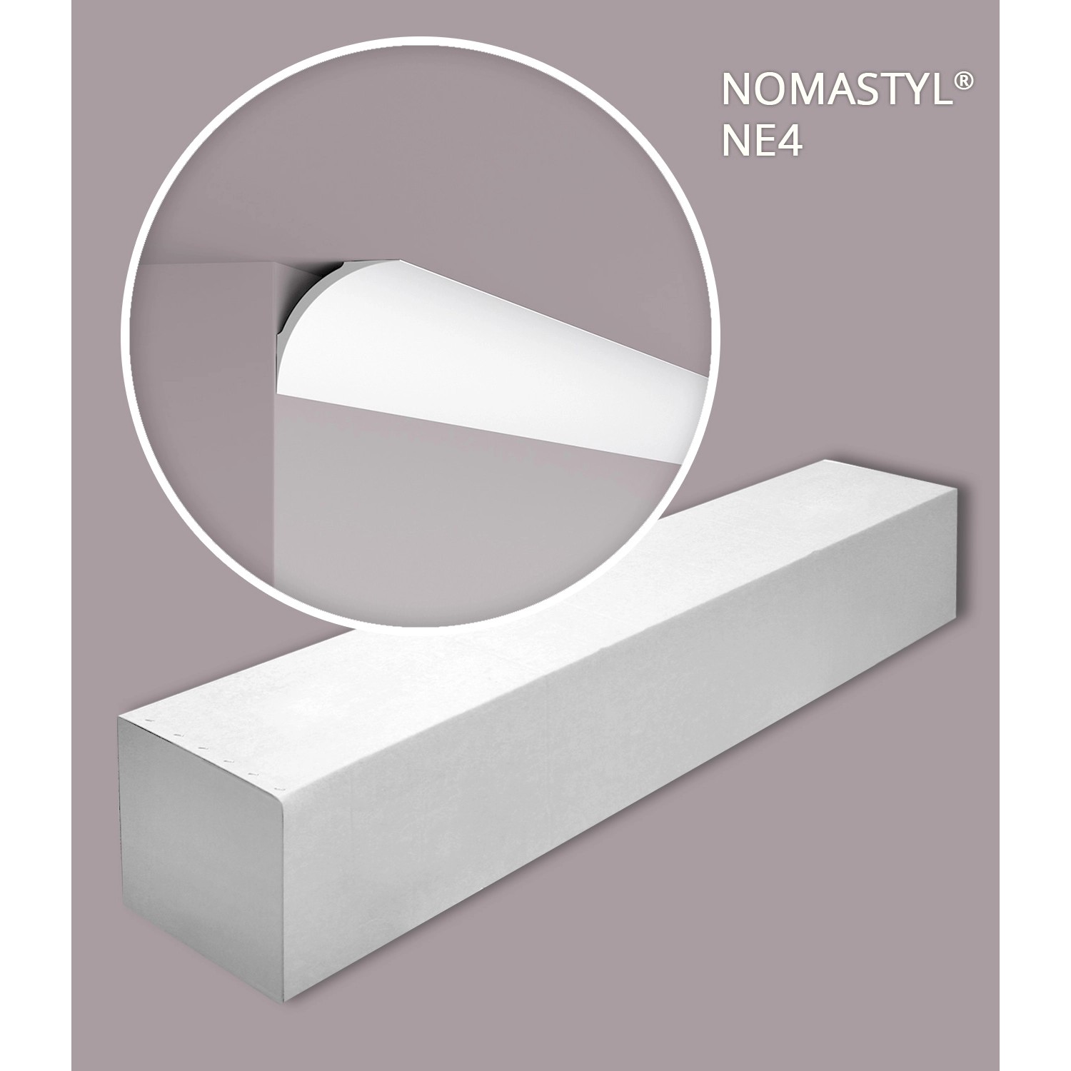 NOEL & MARQUET NMC NE4 PURE-Box Eckleiste, 55 Stk. (110 m), weiß, für Paneel-Zubehör.