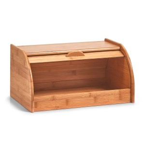 Zeller Rollbrotkasten aus Bambus, naturfarben, für die Aufbewahrung von Brot und Backwaren.