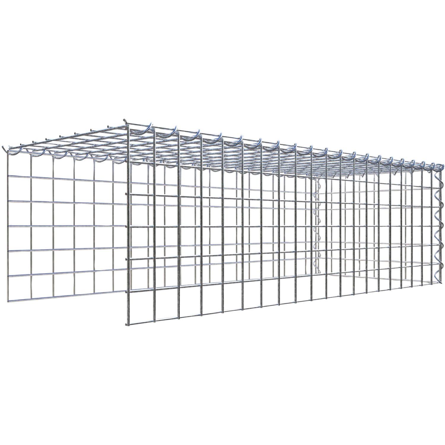 Gabiona Gabione-Anbaukorb Typ 4 30 x 100 x 40 cm Maschenw 5 x 5 cm