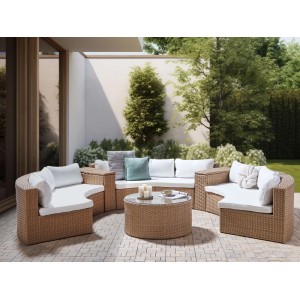 Beliani Lounge Set SEVERO Sandbeige