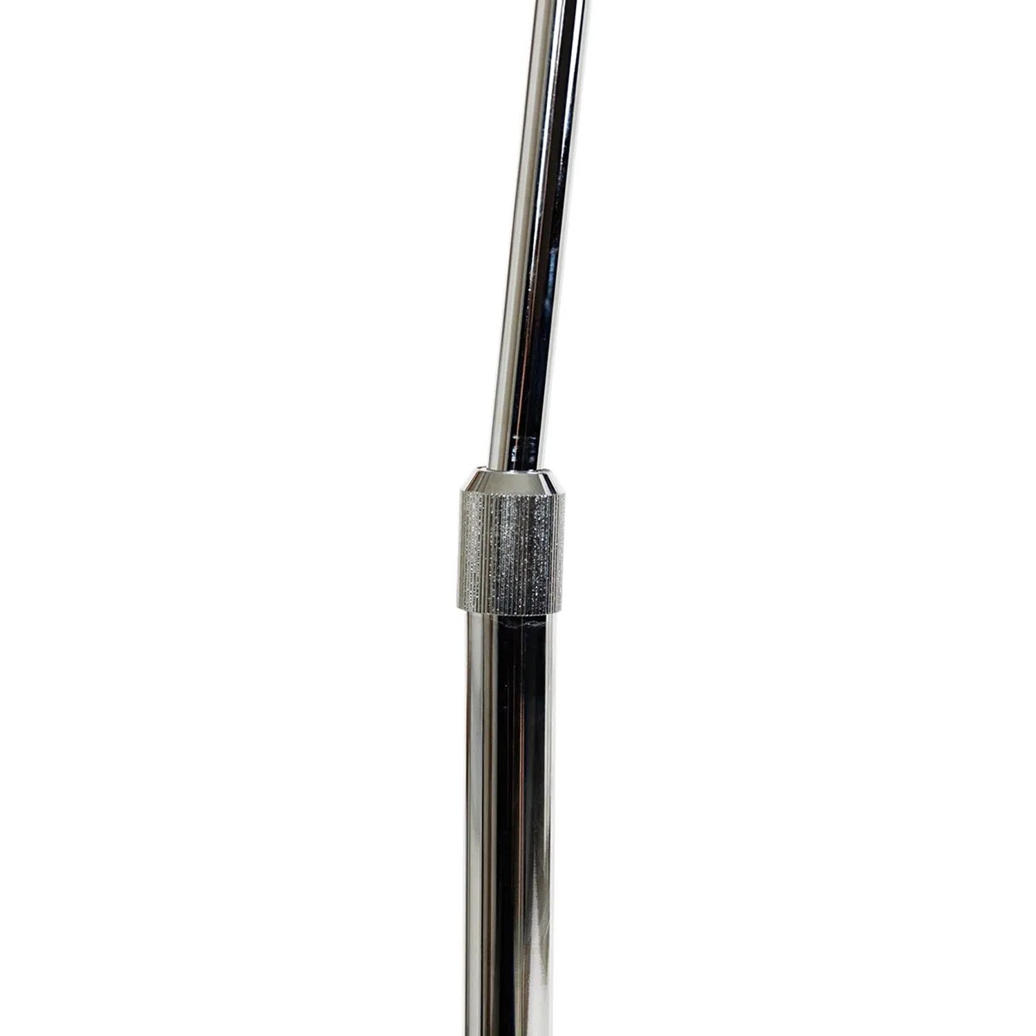 QAZQA Moderne Bogenlampe Chrom mit Weißem Schirm Arc Basic_7