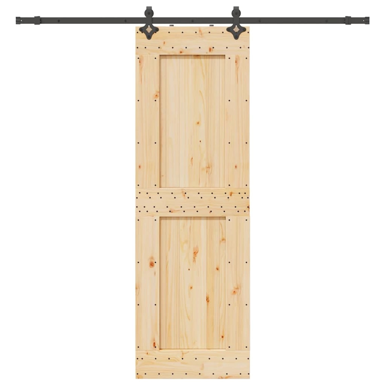 vidaXL Schiebetür mit Beschlag 70x210 cm Massivholz Kiefer 3332730 günstig online kaufen