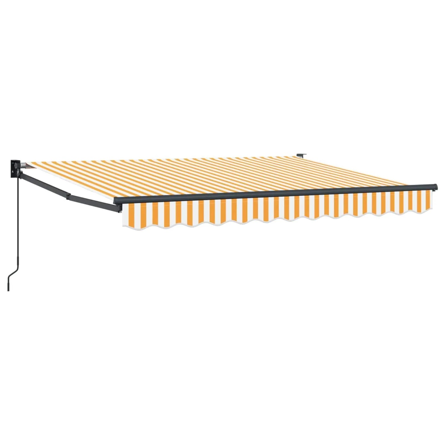 Thumbnail - vidaXL Manuell Einziehbare Markise Gelb und Weiß 3,5 x 2 m 3419058