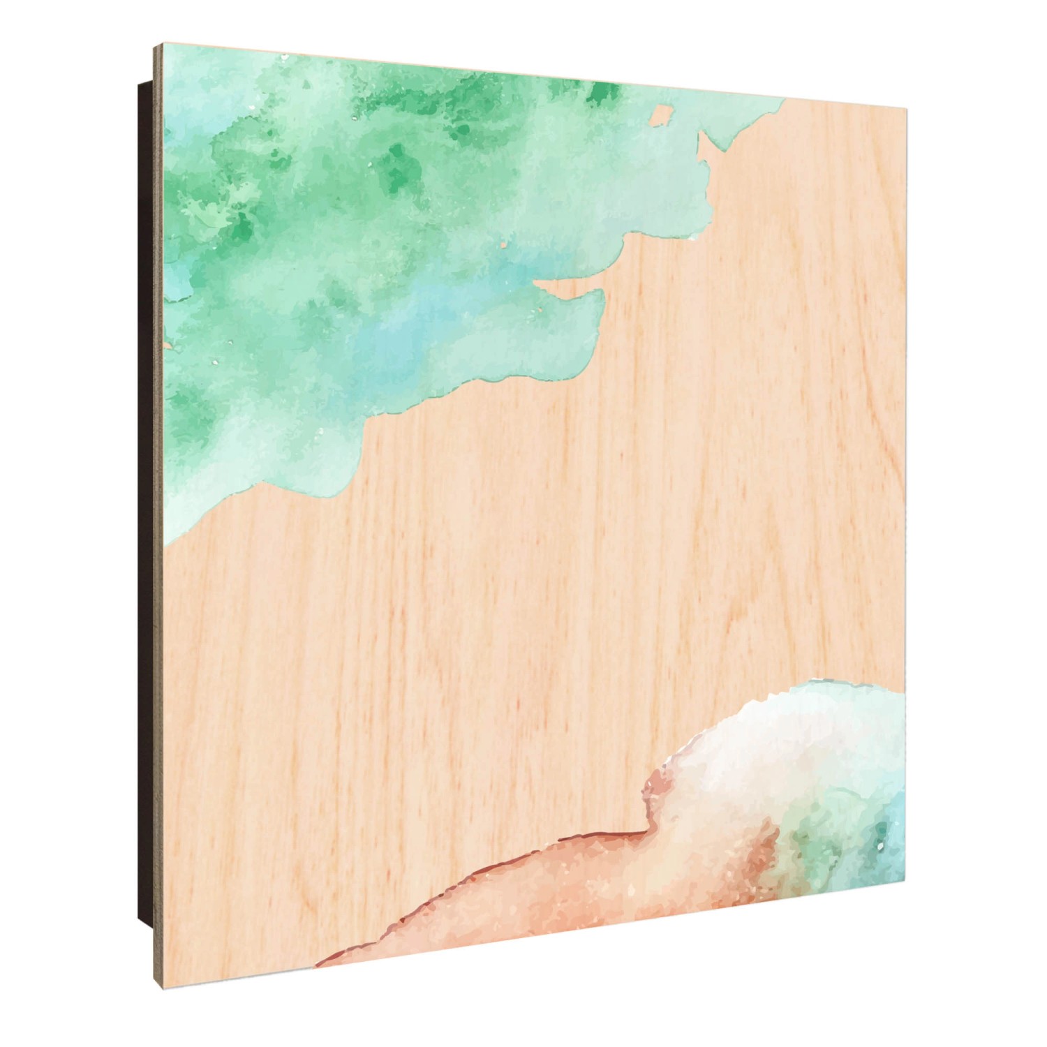 Banjado Schlüsselkasten Holz 30x30cm Schwarz Scharnier Rechts 50 Haken Desi günstig online kaufen