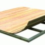 Fußboden für Gartenhaus Sorpesee 1 aus 19 mm Massivholz mit Unterkonstruktion.