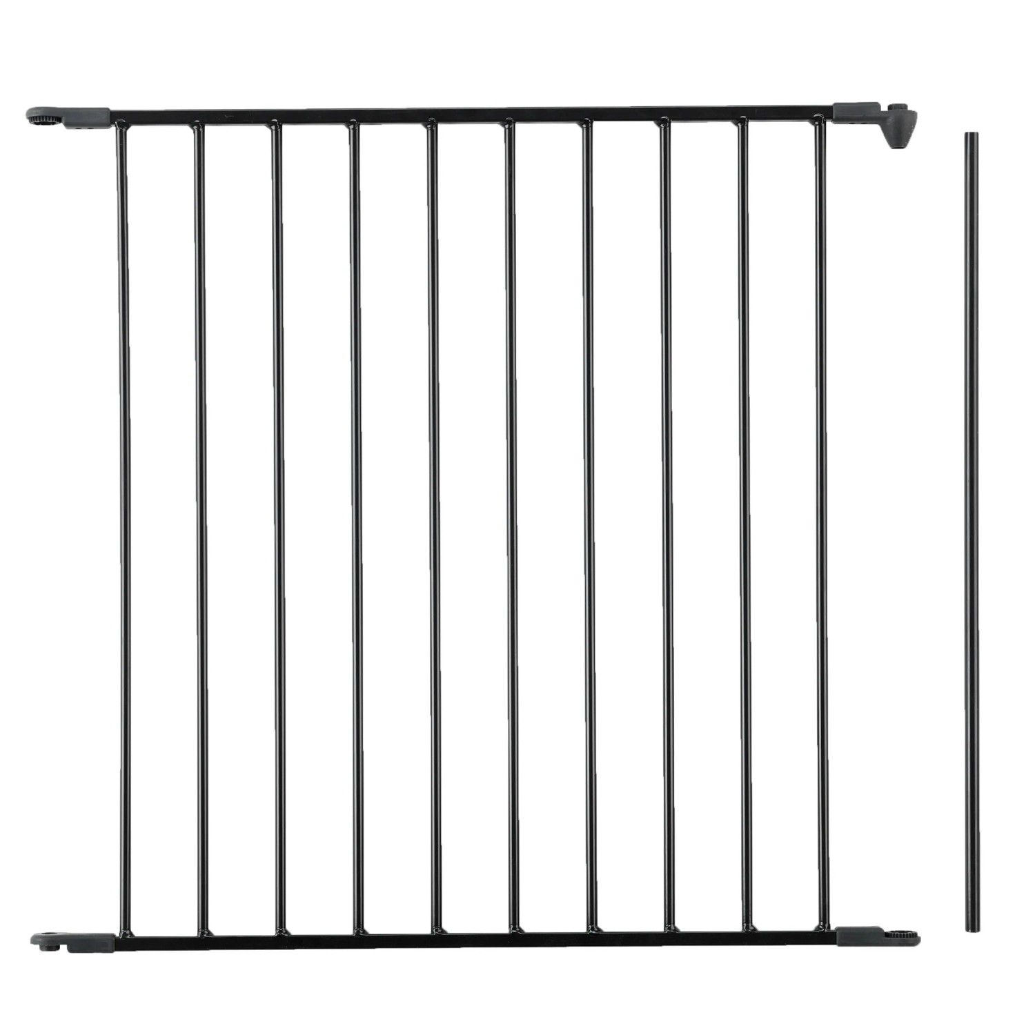 Kaminofenschutzgitter Ben, Metall, Höhe 71 cm, Länge 90-278 cm, zur Absicherung von Öfen und Kaminen.