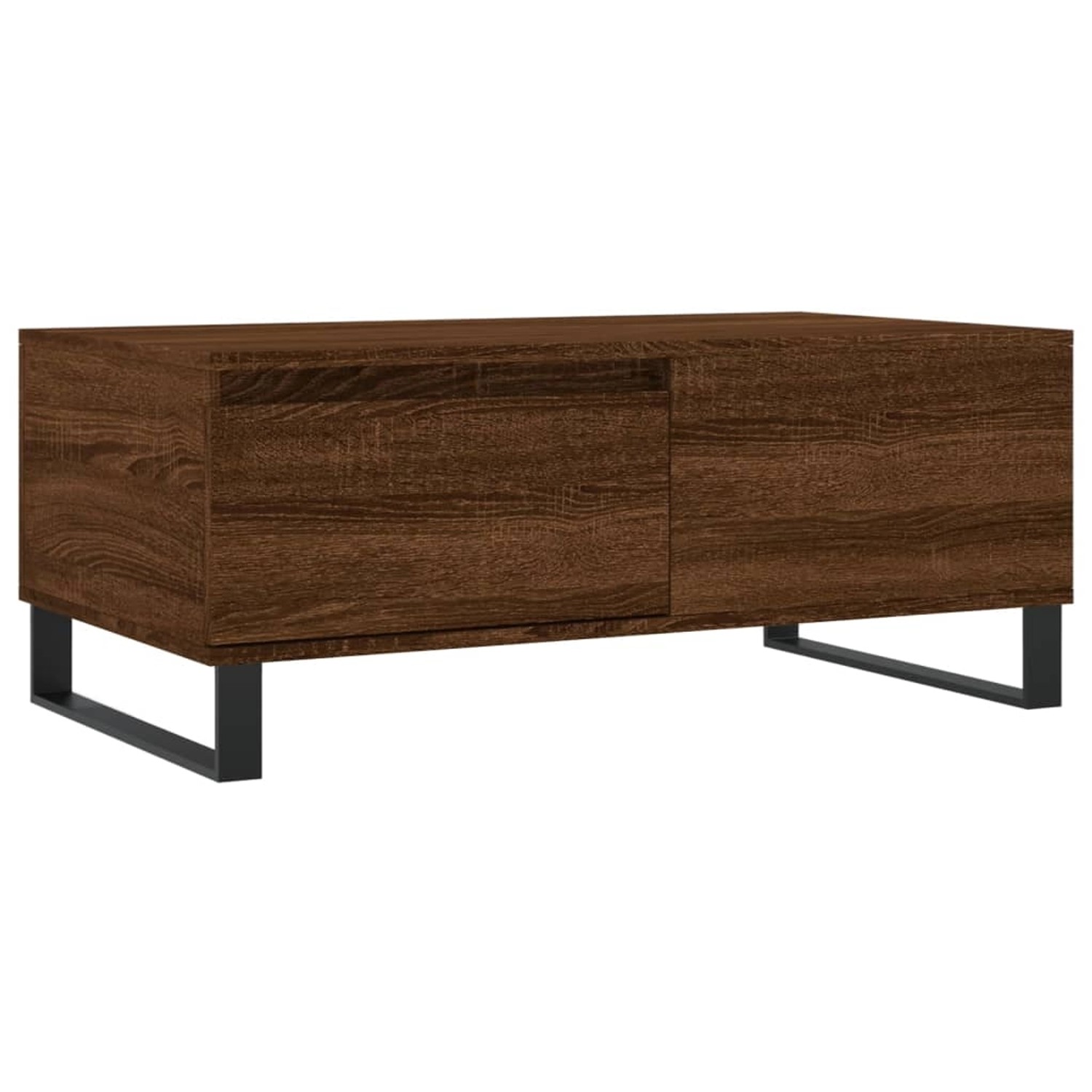 vidaXL Couchtisch Braun Eichen-Optik 90x50x36,5 cm Holzwerkstoff Modell 4 günstig online kaufen