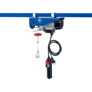 LUX TOOLS Elektrischer Seilzug ESZ-100/200-A, Flaschenzug zum Heben von Lasten bis 200 kg.