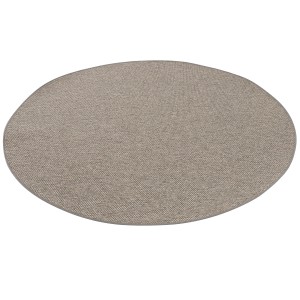 Runder Snapstyle Teppich Bentzon Natur in Grau/Blau, 200cm Durchmesser.