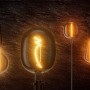 Osram E27 LED-Leuchtmittel in Globeform, 2,2W, warmweißes Licht, Vintage-Stil.