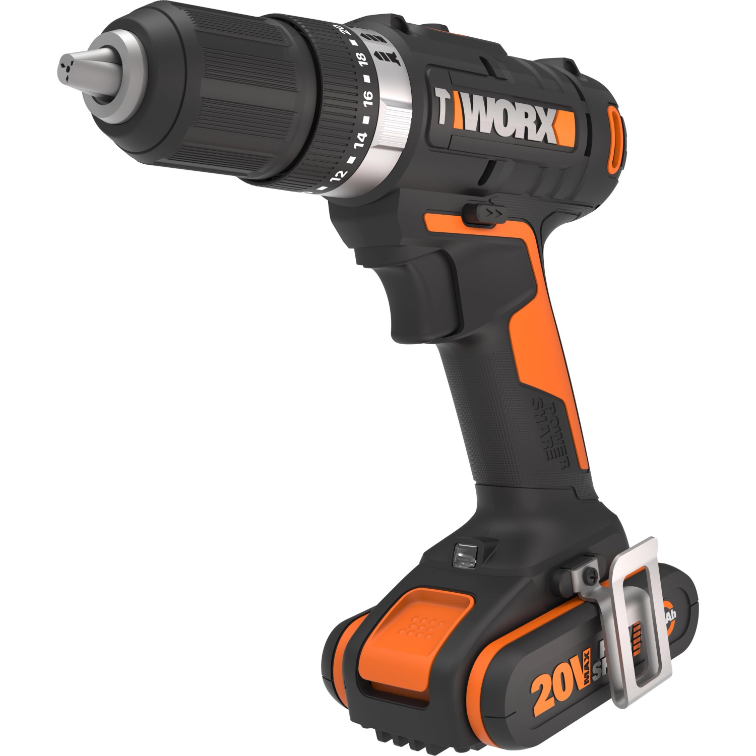 Worx 20 V Akku-Schlagschrauber WX370 inkl. 2 Ah Akku mit Tasche