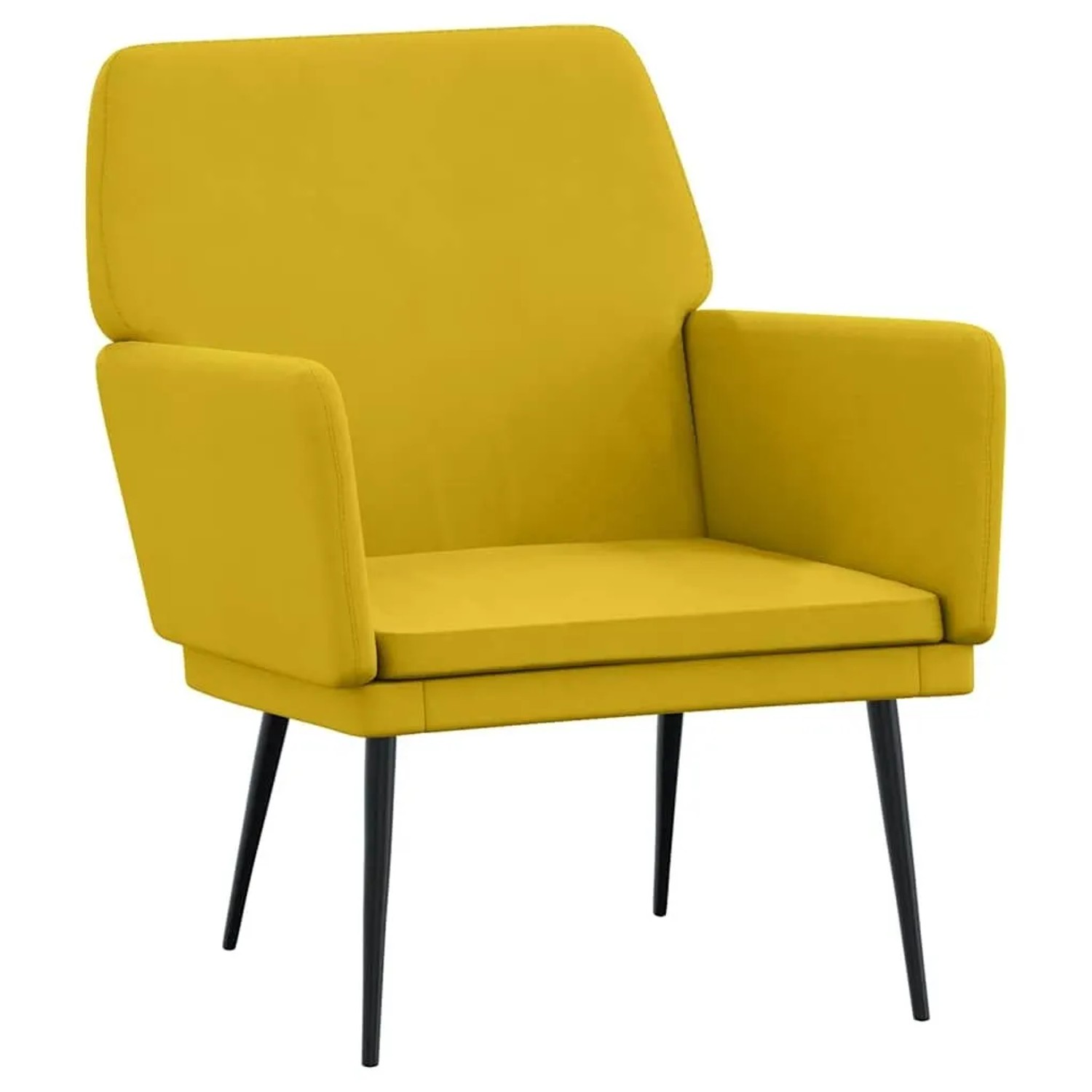 vidaXL Sessel Gelb 62x79x79 cm Samt 351378