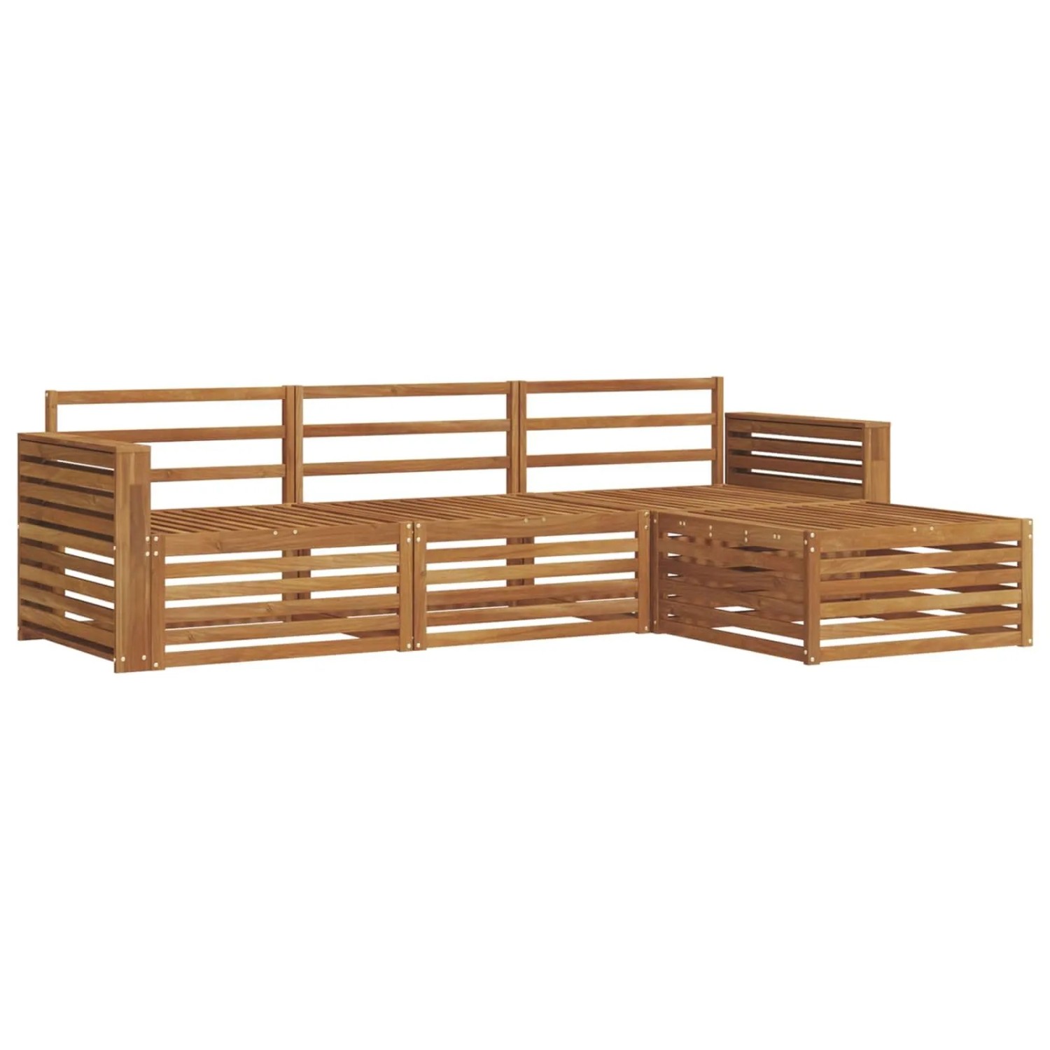 vidaXL Outdoor-Sofagarnitur 4-Tlg Natur 3373264