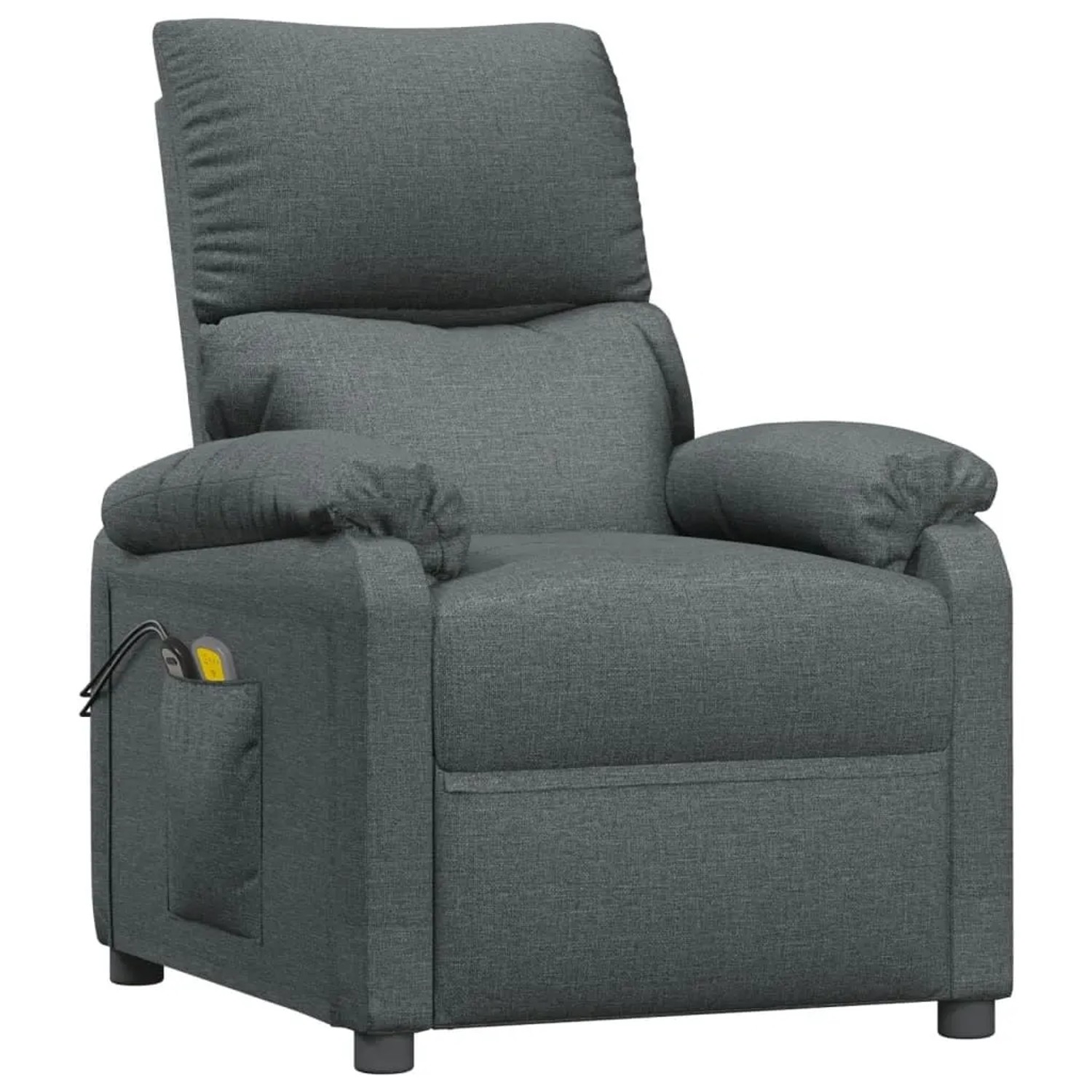 vidaXL Massagesessel Elektrisch Dunkelgrau Stoff 3073828