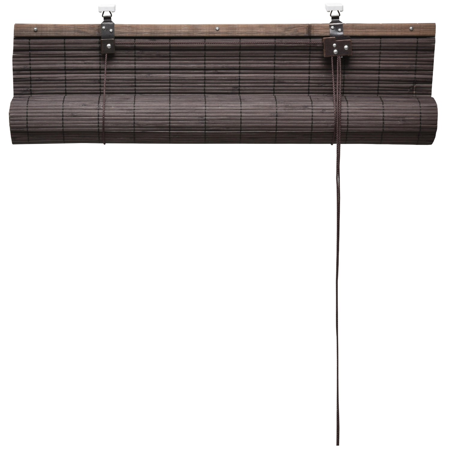 Braun Bambusrollo Sol Royal SolDecor B86, 110x160cm, mit Zugschnur und Klemmfix-Montage.