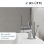 Schütte Waschtischarmatur Los Angeles Chrom, elegante Badarmatur mit Popup-Ablaufventil.