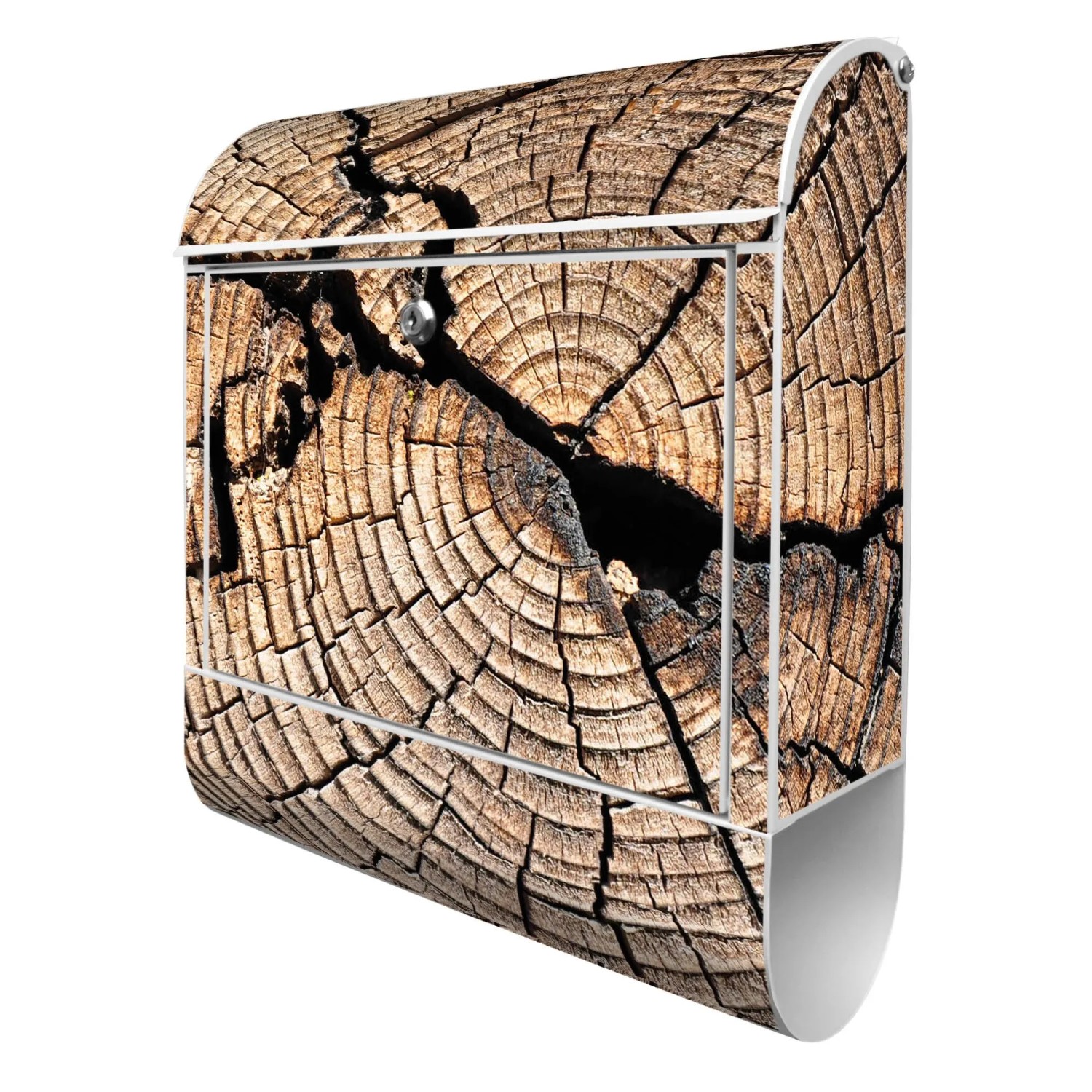 Banjado Design Briefkasten Weiß Pulverbeschichtet 39x47x14cm 2 Schlüssel Mi günstig online kaufen