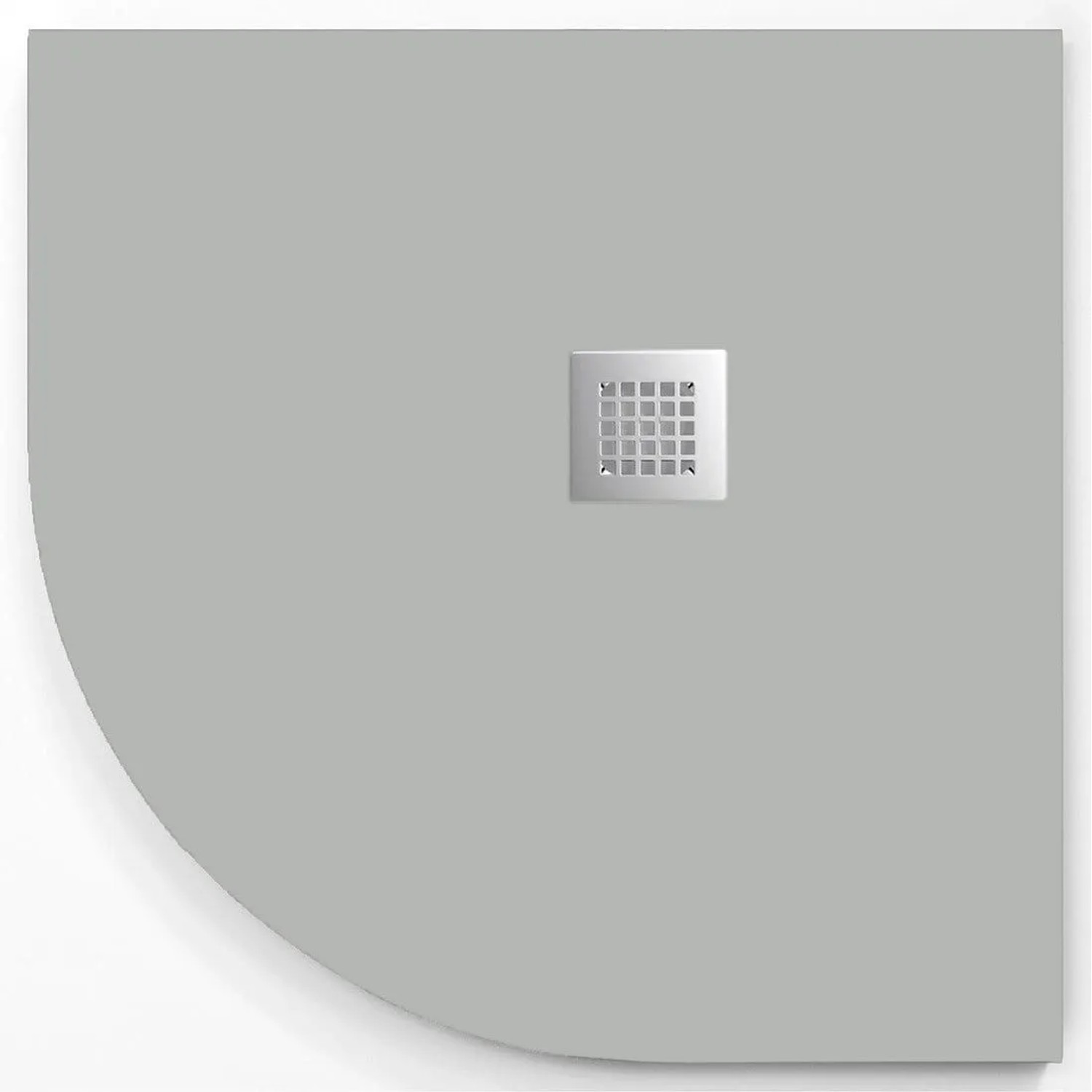 Stano Mineralguss-Duschwanne Extra Flach Madison Curve Grau 90x90cm