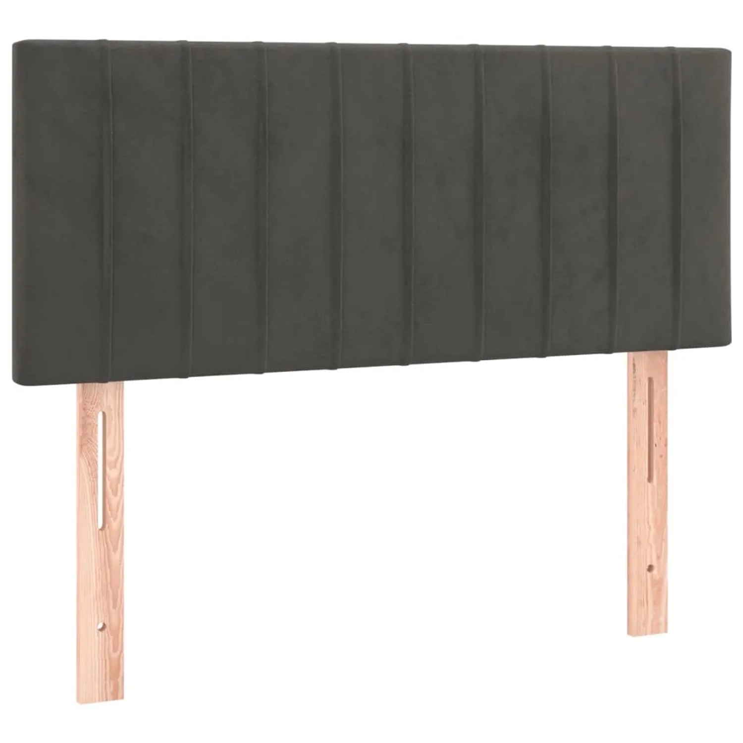 vidaXL LED Kopfteil Dunkelgrau 90x5x78/88 cm Samt 3121887