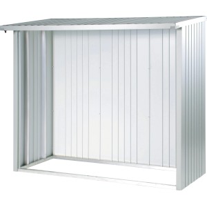Biohort Rückwand für WoodStock 230, silber-metallic, passend für WoodStock Gerätehäuser.
