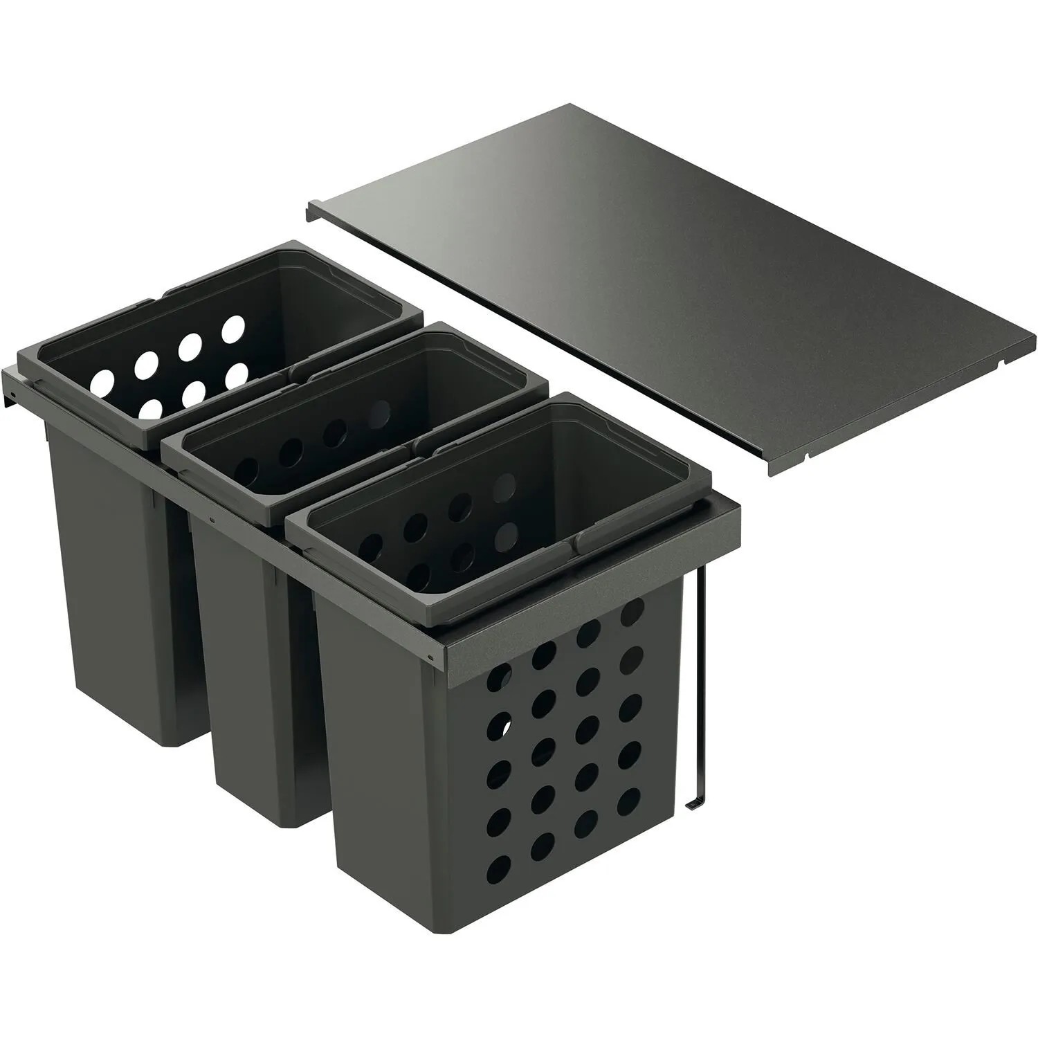 Vauth-Sagel Einbau-Wäschesammler Wash Flex Pro Korpusbreite 800 mm 1x21, 2x28, Lava