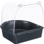Trixie Badehaus, halbrunde Vogelbadewanne aus Kunststoff zum Einhängen in den Vogelkäfig.