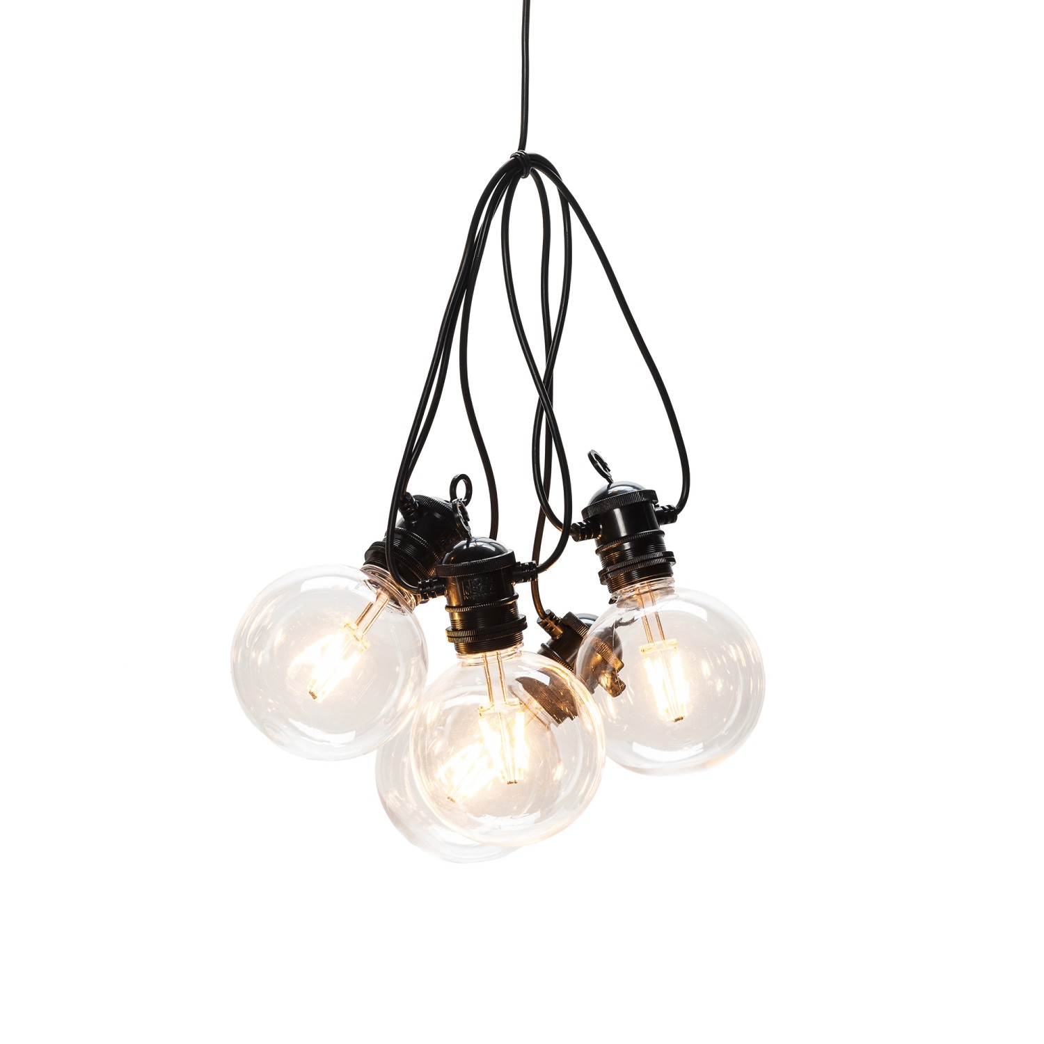 Thumbnail - Konstsmide LED-Lichterkette Globeform System Basis-Set 10 m Schwarz
