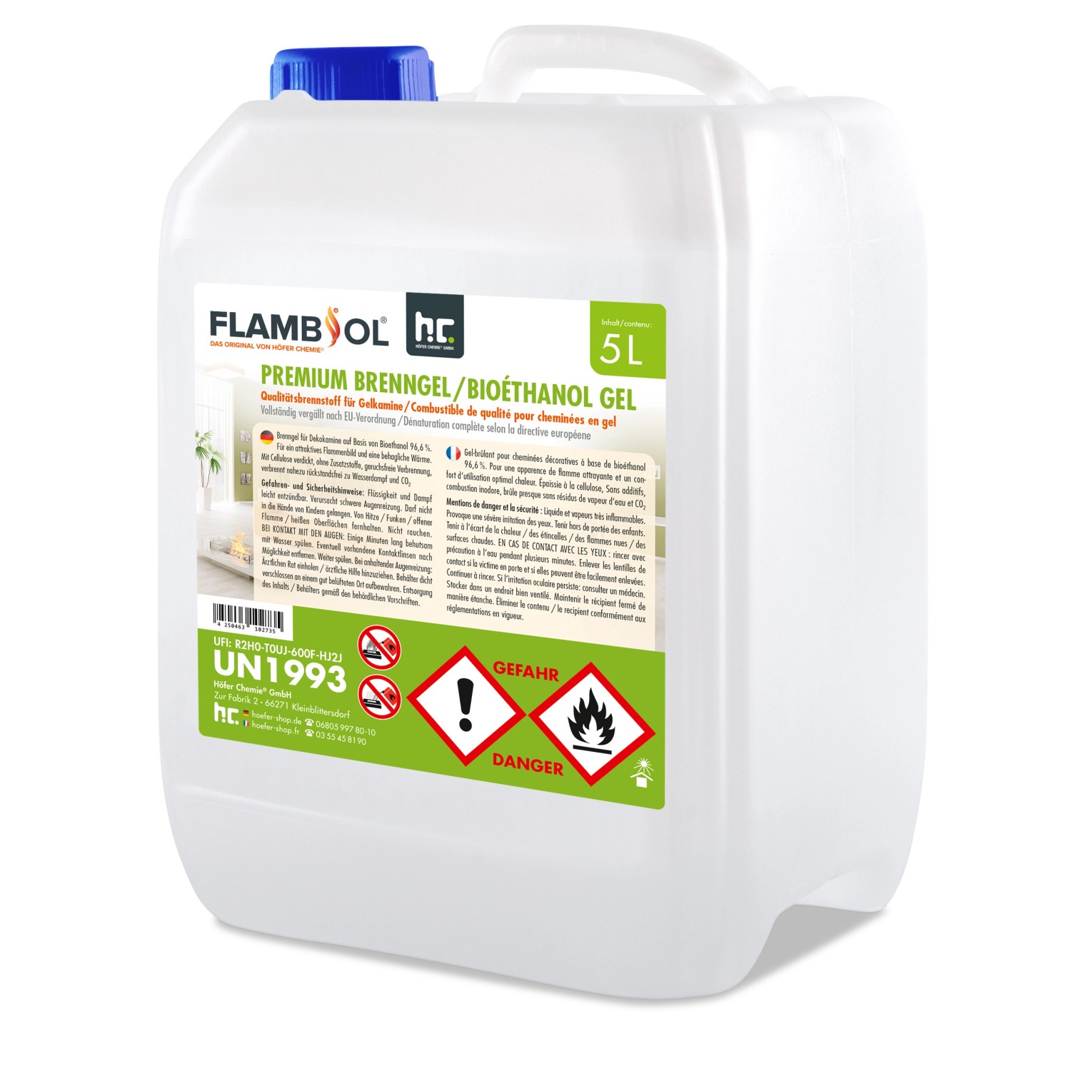 Flambiol Premium Brenngel 5l