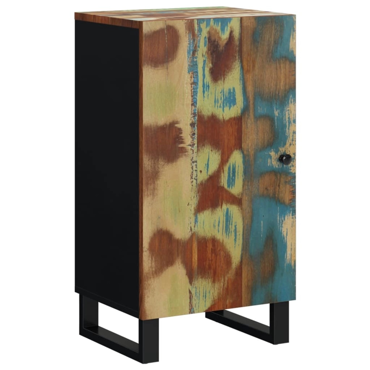 vidaXL Sideboard mit Tür 40x31x75 cm Altholz Massiv 352911