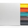 Durable Schubladenbox A4 Varicolor Mix mit 5 bunten Fächern zur Aufbewahrung und Ordnung.