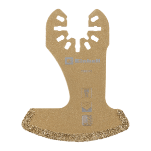 Einhell HM-Segmentmesser 57mm für Multitool, zum präzisen Trennen von Fliesenfugen.