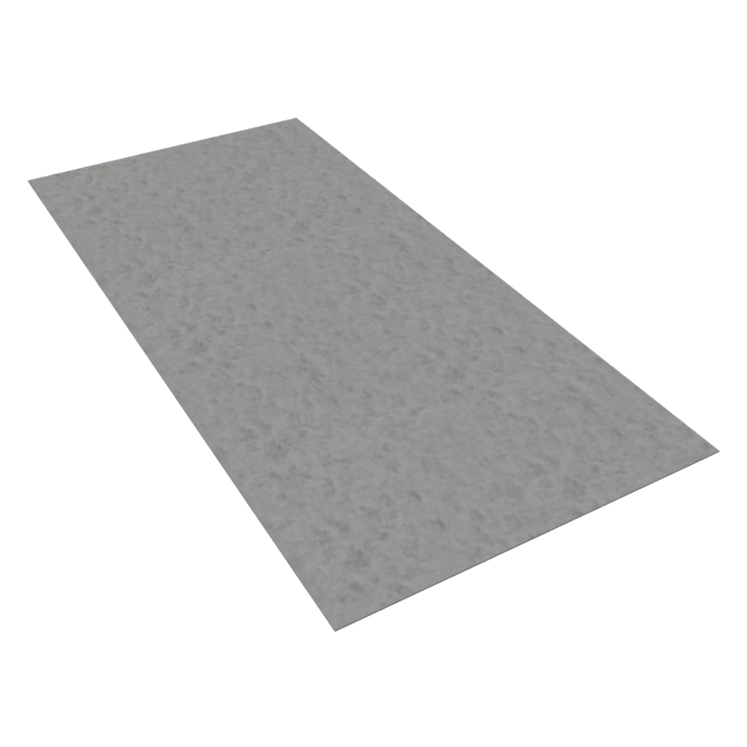 Zementgraue AICA Duschrückwand, 80x210cm, aus Aluverbundplatte als Fliesenersatz.