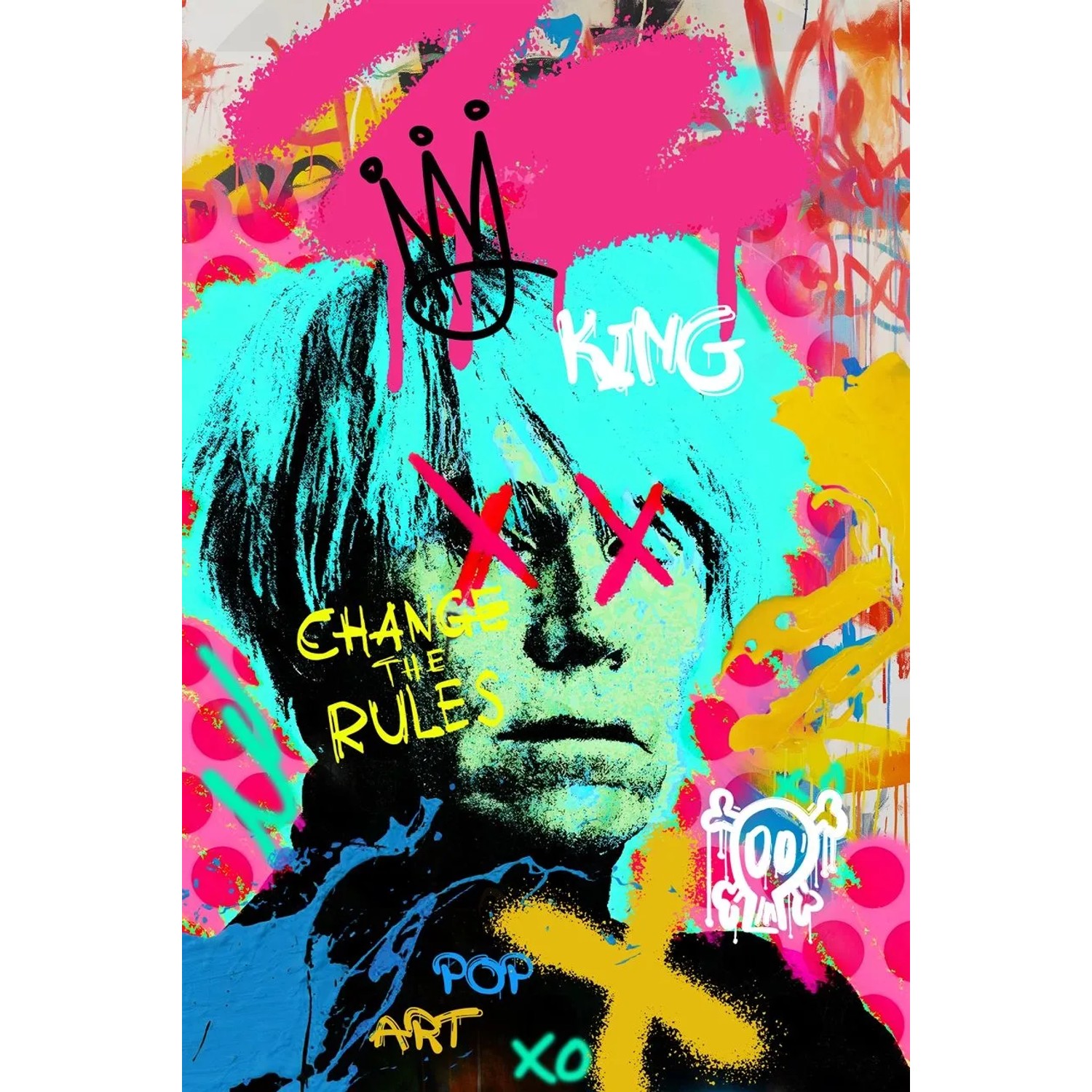 Art Universe Leinwandbild Rock Style! 80 x 120 cm