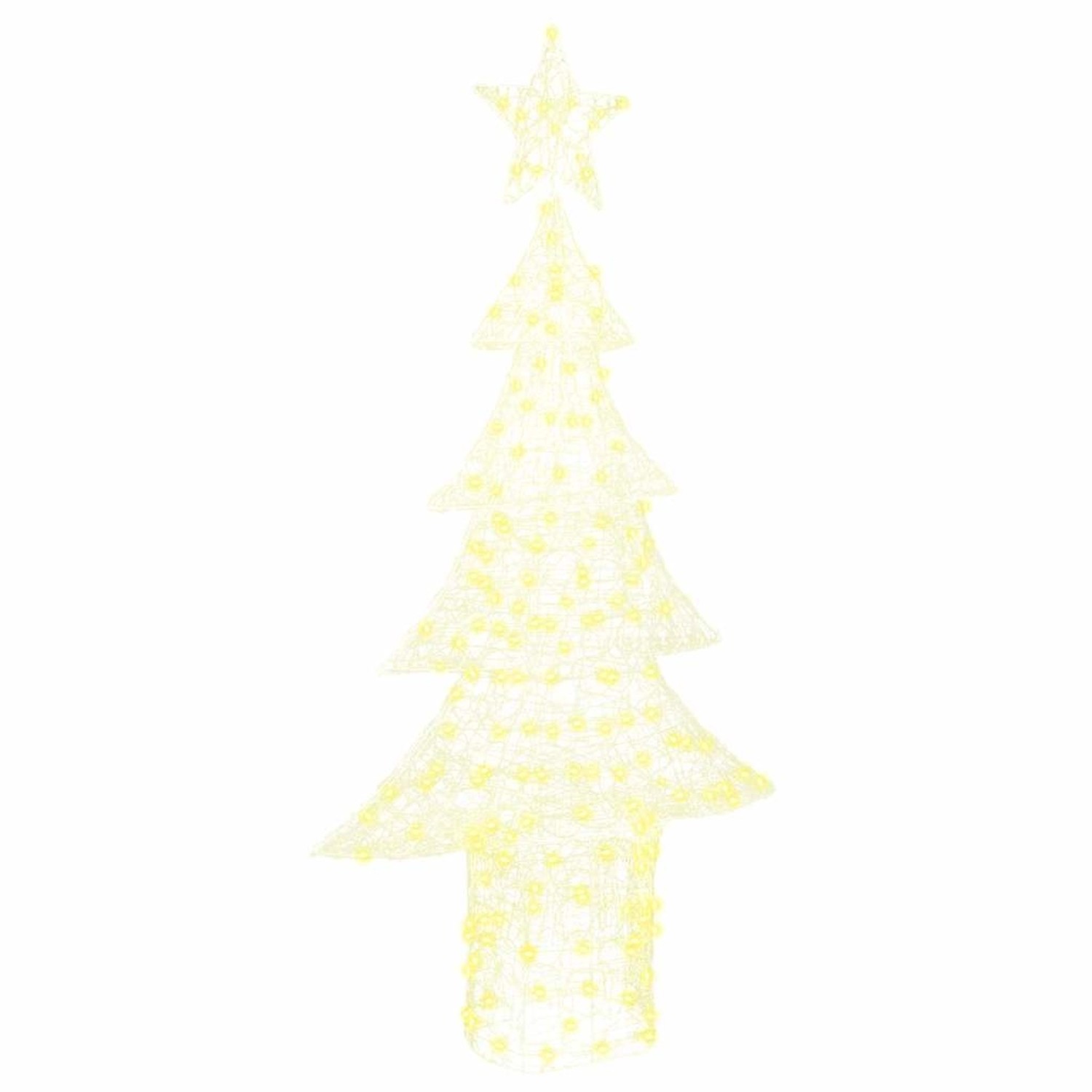 vidaXL Weihnachtsbaum mit 240 LEDs Warmweiß 180 cm Acryl 42018981