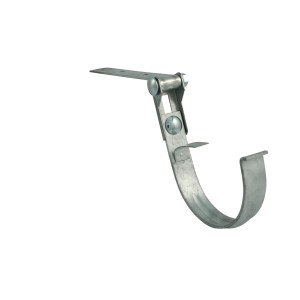 Verstellbares Marley Dachrinnen-Eisen RG 100, verzinkt, zur flexiblen Montage von Dachrinnen.