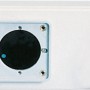 CEE-Einbausatz mit Zwischenflansch 75x75mm für Kabelkanalmontage.