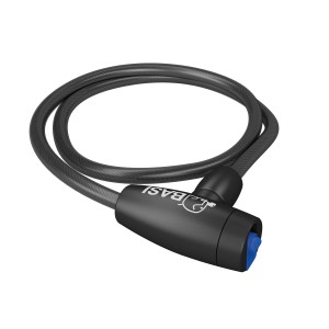 Basi Spiralschloss ZR 312, Kabelschloss für Fahrräder, E-Bikes und Scooter, mit Staubschutz.