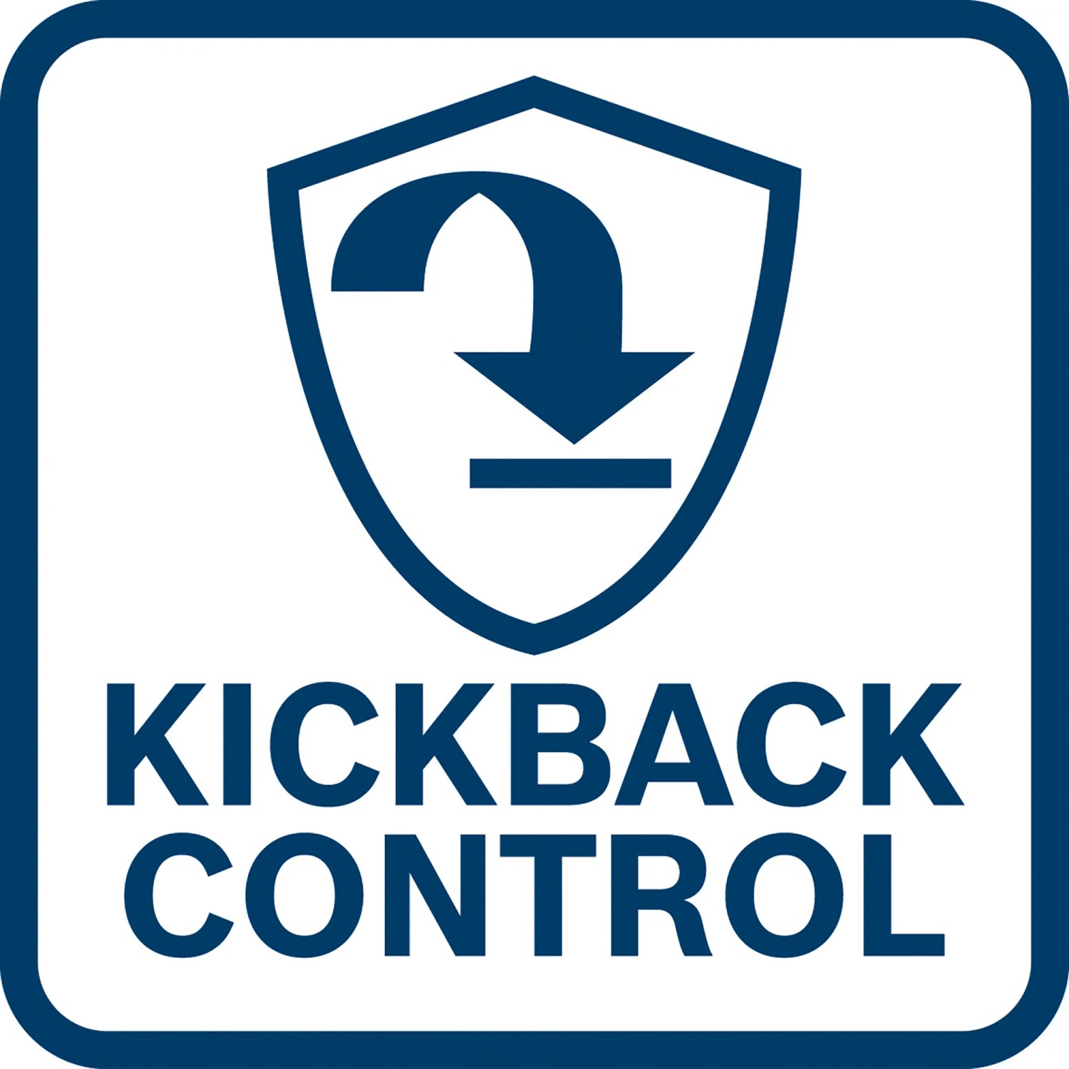 Symbol für Kickback Control beim Bosch Akku-Schlaghammer GSH 18V-5.